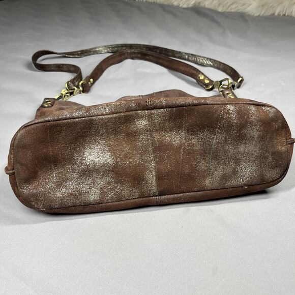 Hobo Pier Convertible Bag Coffee Galaxy Crossbody/Shoulder Boho Leather Slouchy - Picture 3 of 16